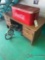 COCA COLA COOLER, TRICYCLE, 5' WOODEN DESK