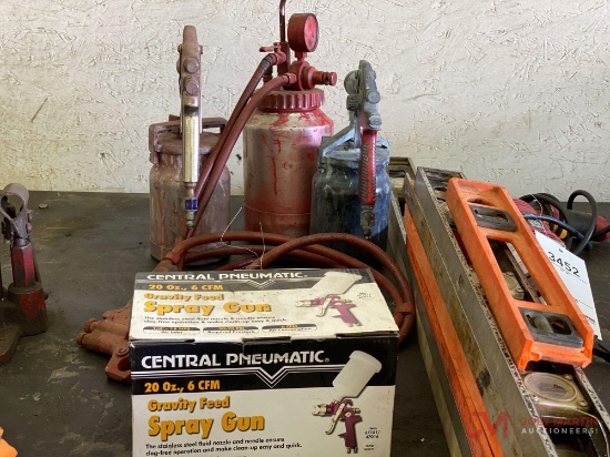 (4) VARIOUS SPRAY GUNS