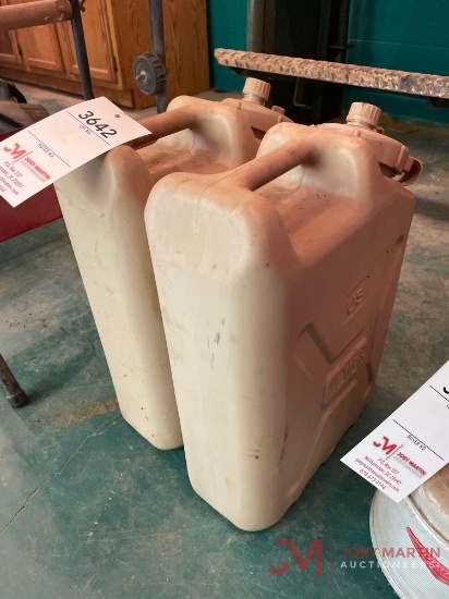 (2) 5 GALLON PLASTIC WATER JUGS