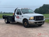 2004 FORD F350 XL SUPER DUTY FLAT BED TRUCK