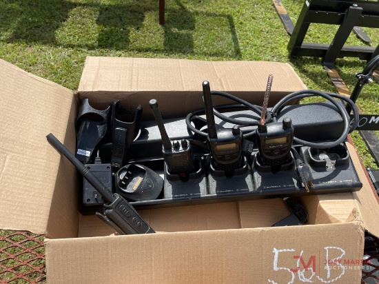 (4) VARIOUS 2-WAY RADIOS W/ CHARGERS