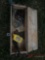 WOODEN BOX W/VARIOUS CHAIN