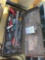 METAL TOOL BOX WITH TOOLS