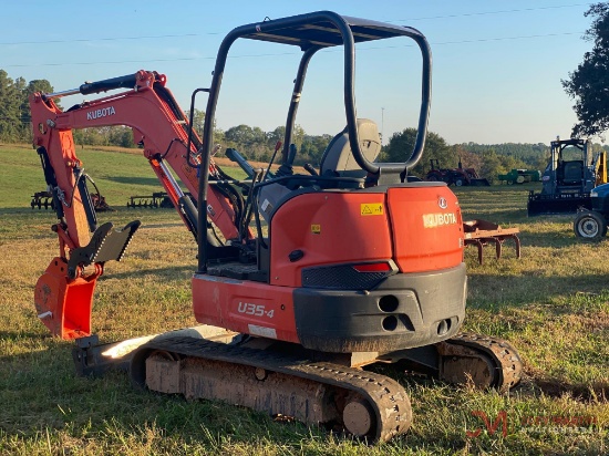 2016 KUBOTA U35-4 HYDRAULIC MINI EXCAVATOR