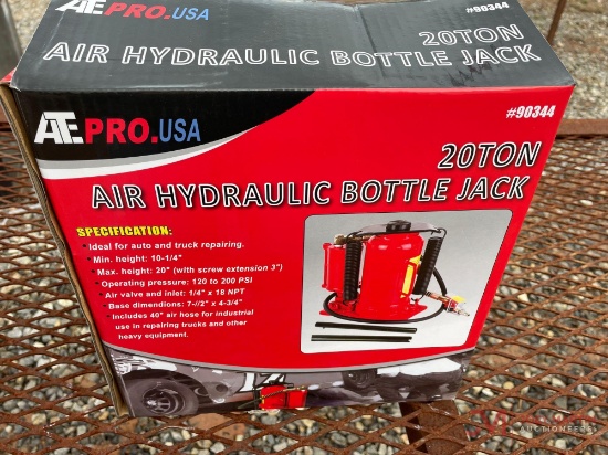 NEW ATE PRO 20 TON AIR HYDRAULIC BOTTLE JACK