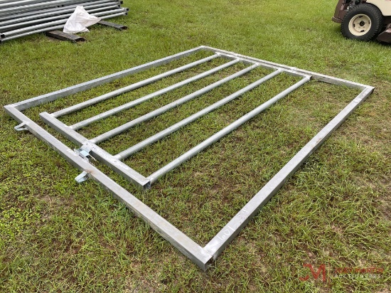 (1) NEW 9' GALVANIZED WALK THROUGH GATE