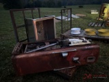 ROLLING CART, STAINLESS SINK AND GAS PUMP