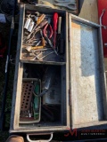 METAL TOOL BOX WITH TOOLS