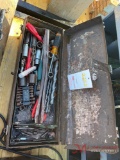 METAL TOOL BOX WITH TOOLS