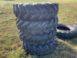 (4) TRACTOR TIRES AND WHEELS, 13.00-24