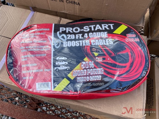NEW PRO-START 4 GA 20' BOOSTER CABLES