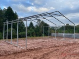 (1) NEW 27' X 24' GALVANIZED METAL BUILDING FRAME