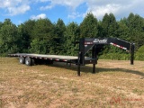 NEW 2021 23+9 GOOSENECK HYDRAULIC TAIL TRAILER,