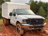 1999 FORD F550 XL SUPER DUTY CHIPPER DUMP TRUCK