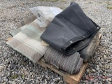 PALLET OF VARIOUS MESH TARPS