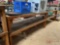 9' X2' 2 SHELF WOODEN TABLE