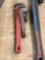 (2) PIPE WRENCHES