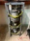 (3) PORTABLE SUBMERSIBLE UTILITY PUMPS WITH RACK