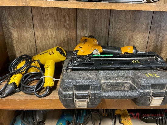 BOSTITCH AIR NAILER, (2) WAGNER HEAT GUNS