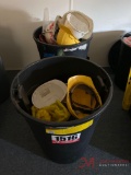 (2) BARRELS OF HARD HATS