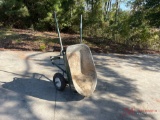 2 WHEELED WHEEL BARREL, FLAT FREE TIRES