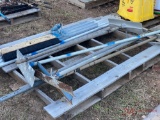 PALLET OF CONCRETE TROWELS AND FLOATS