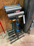 (4) WORKFORCE BALL BEARING ROLLER...STANDS