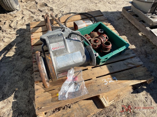RIGID PIPE THREADER W/ VARIOUS DIES