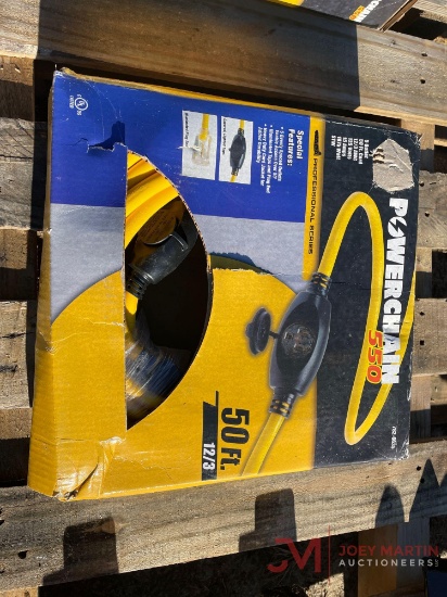 (1) NEW POWERCHAIN 550 50' EXTENSION CORD