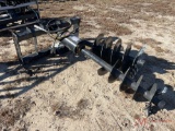 NEW JCT HYDRAULIC AUGER SKID STEER ATTACHMENT
