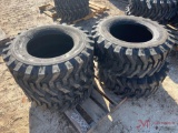 (4) NEW 12-16.5 SKID STEER TIRES