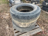 (3) USED 22.5 TIRES