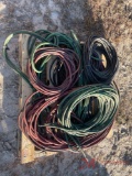 PALLET OF WELDING HOSES, LEADS, AND POWER CORDS
