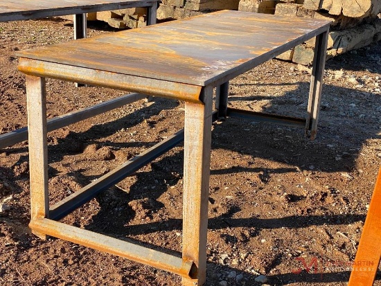 UNUSED 90" X 31.5" HD WELDING/SHOP TABLE