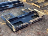 UNUSED HD SKID STEER MOUNTING PLATE