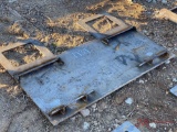 UNUSED SKID STEER MOUNTING PLATE