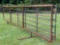 (1) NEW 24' FREE STANDING 8 BAR PANEL WITH GATE