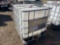 250 GALLON PLASTIC TOTE WITH METAL FRAME
