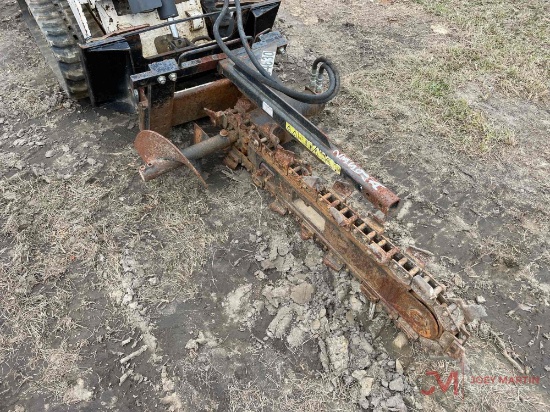 TORO 4' HYDRAULIC TRENCHER, COMPACT SKID STEER QUICK ATTACH