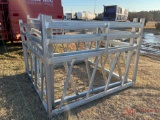 (1) UNUSED 7' HD GALVANIZED SQ. HAY FEEDER