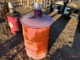 GREASE BARREL W/ PNEUMATIC PUMP