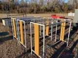 (4) METAL STORAGE RACKS