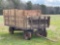 ANTIQUE PULL TYPE CORN PICKING WAGON