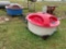 (2) CATTLE LICK TANK W/SKIDS W/ 2 NEW WHEELS