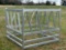 UNUSED 6' X 6' GALVANIZED SQUARE ROUND BALE FEEDER
