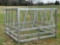 UNUSED 7' X 7' GALVANIZED SQUARE ROUND BALE FEEDER