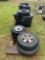 CONTENTS OF ROW, (4) PALLETS OF VARIOUS USED TIRES/WHEELS