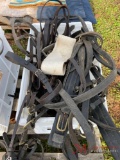 NUMEROUS BRIDALS, BITS, REINS, CHEST STRAPS