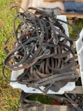 NUMEROUS BRIDALS, BITS, REINS, CHEST STRAPS