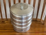 Vintage Aluminum Tiered Picnic Carrier